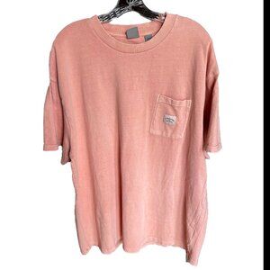 QUICKSILVER Cleanlines T-shirt Men’s XXL Heavy Cotton Short Sleeve Pink NWOT